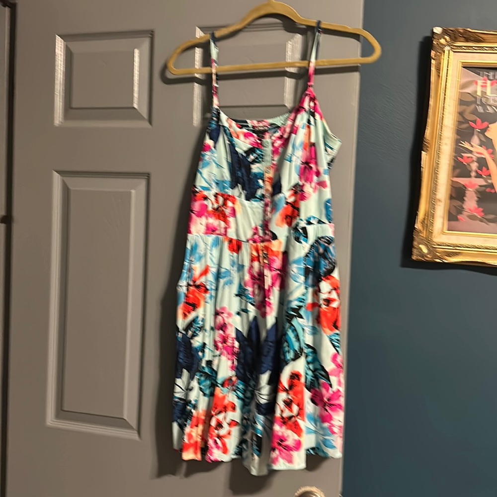 Express floral dress. Multi-colors. It has pockets. Size large